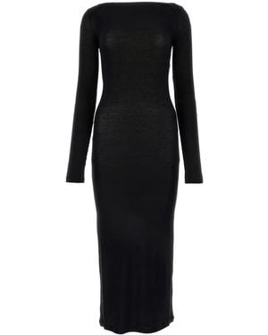 【関税&送料込】Saint Laurent Khaki Viscose Blend Long Dress Saint Laurent Khaki Viscose Blend Long Dress in Green | Lyst