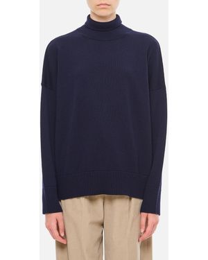 Plan C L/S Turtle Neck Knit - Blue