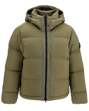 Stone Island Bicolour Polyamide Full - Green