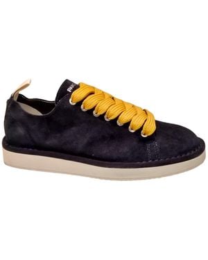 Pànchic Lace Up Suede Shoe - Blue