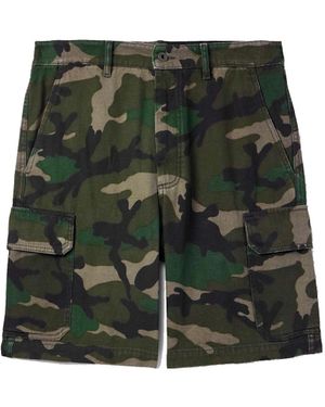 Valentino Camouflage Cargo Shorts - Green