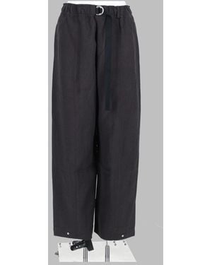 Studio Nicholson Calvo Trousers Viscose Linen - Blue