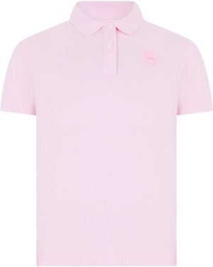 Canada Goose Short-Sleeve Polo Shirt Cotton - Pink