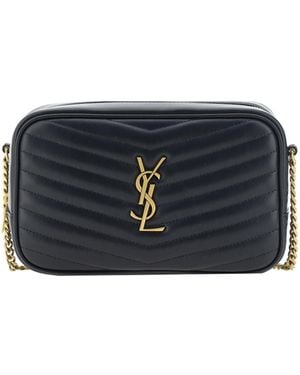 Saint Laurent Lou Shoulder Bag Calf Leather Bos Taurus - Blue