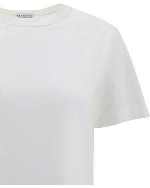 Brunello Cucinelli Monochrome T-Shirt - White