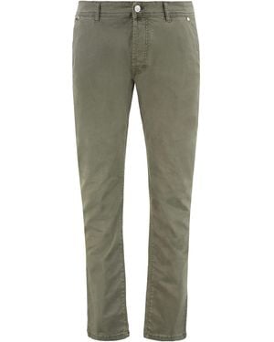 Moorer Norbert Slim Fit Pants - Green
