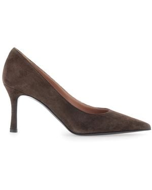 Pollini Pumps Suede High Heel - Brown