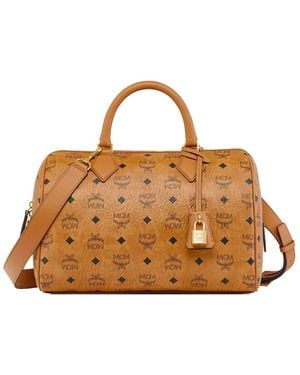 MCM Ella Boston Bag - Brown
