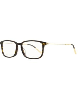 Gucci Classic Eyeglasses Gg1056Oa 002 Havana- 56Mm Plastic (Acetate)/Metal - Black