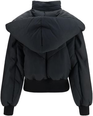 The Attico Puffer Jacket Cotton Blend Outer - Black