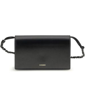 Jil Sander Wallet Tangle Calf Leather & Purses - White