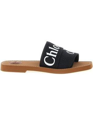 Chloé Woody Sandals - Black