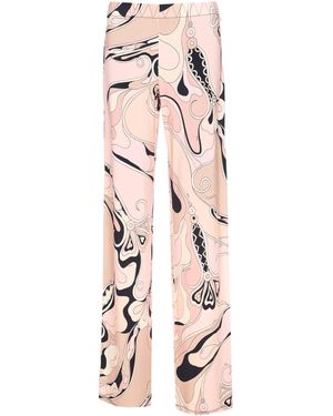 Emilio Pucci Orchidee Print Jogger Pants - Pink