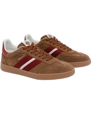 Bally Sneakers Suede Leather/Rubber Sole - Brown