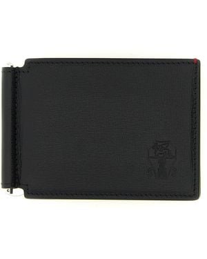 Brunello Cucinelli Goatskin Money Clip Accessory - Black
