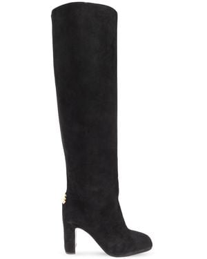 Dolce & Gabbana Dolce & Gabbana Suede Heeled Boots - Black