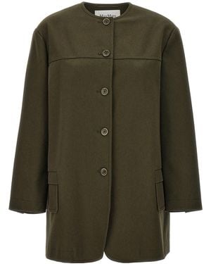 Max Mara Recital Midi Coat - Green