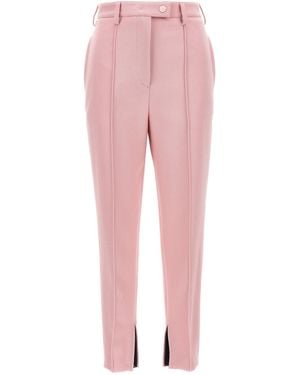 Prada Gabardine Nattè Trousers - Pink
