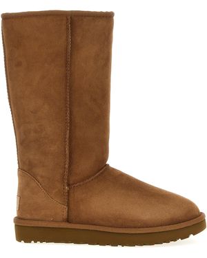 UGG Classic Tall Boots With Suede-Like Exterior - Brown