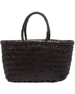 Dragon Diffusion Mini Flat Gora Handbag - Black