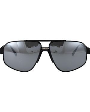 Philipp Plein Spp106M 541X Titanium Sunglasses - Grey