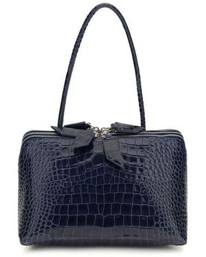 The Attico Blue Calf Leather Bos Taurus Shoulder Bag