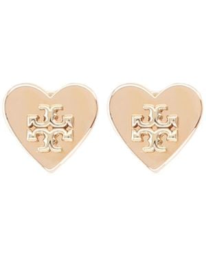 Tory Burch Kira Heart Earrings - Natural