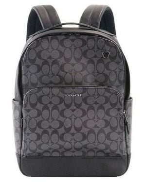 COACH Backpack Gunmetal-Charcoal- Bags Backpacks - Black