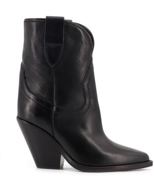 Isabel Marant Leyane Leather Boots - Black