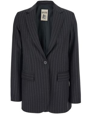 Semicouture Jacket Carmen Wool-Blend Blazers - Black