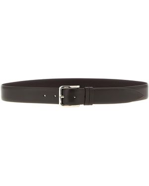 ZERBINI CLAUDIO Leather Belt - White