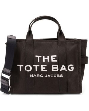 Marc Jacobs The Medium Tote Canvas Crossbody Bag - Black