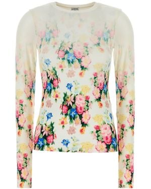 Loewe Patterned Top, ' - White