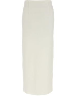 AURALEE Double Face Knit Skirt - White