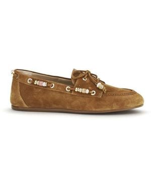 Stuart Weitzman Boat Shoes - Natural