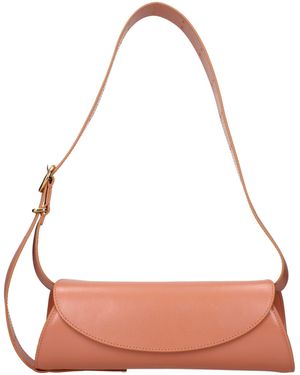 Jil Sander Pink Leather Crossbody Bag