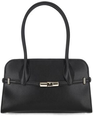 Furla Goccia Arch Logo Large Handbag in Black | Lyst