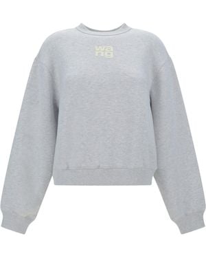 T By Alexander Wang Essential Terry Sweatshirt - Gray