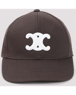 Celine Triomphe Baseball Hat - Brown