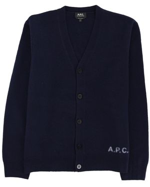 A.P.C. Kenny Cardigan - Blue