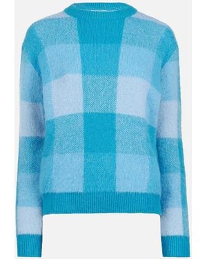 MC2 Saint Barth New Queen Soft Check Sweater - Blue