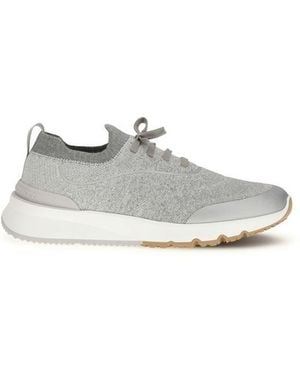 Brunello Cucinelli Cotton Athletic Trainers - White