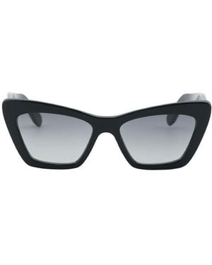 Ferragamo Salvatore Sunglasses Cat Eye Full Rim, Shiny Frame And Gradient Lens Sf1081S001 - Brown