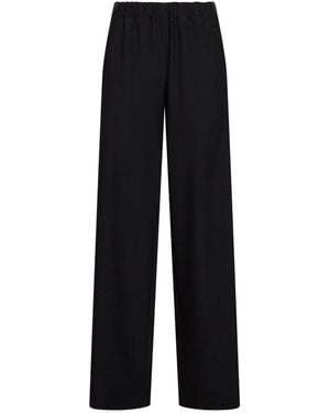 Blanca Vita Wide-Leg Trousers Pika Crepe Polyester - Black