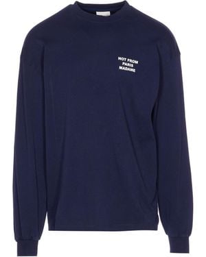 Drole de Monsieur Le Slogan T-Shirt - Blue