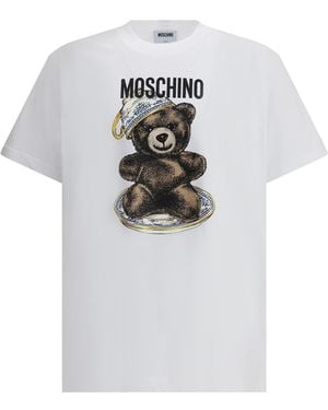 Moschino T-Shirt With Bear - White