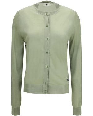 Fendi Cardigan Crewneck - Green