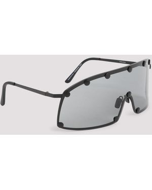 Rick Owens Sunglasses Shielding - Metallic