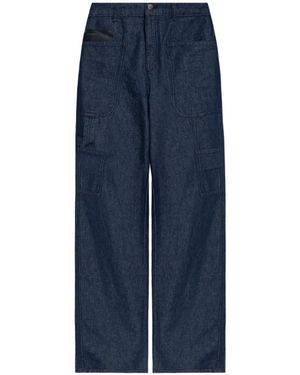 Emporio Armani Cotton Denim Jeans with Logo - Blue