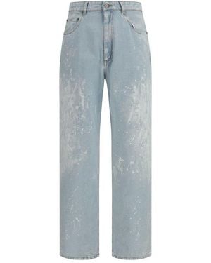 MM6 by Maison Margiela Blue Cotton Straight
